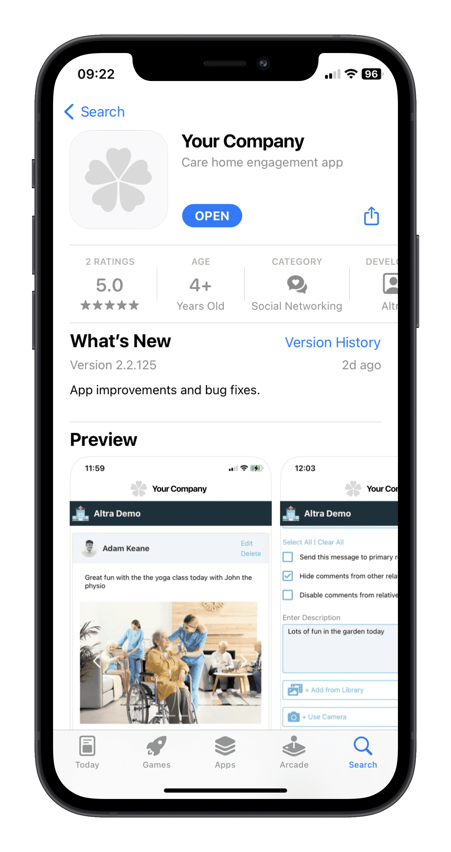 Enhance marketing efforts with your very own branded Family App powered by Altra