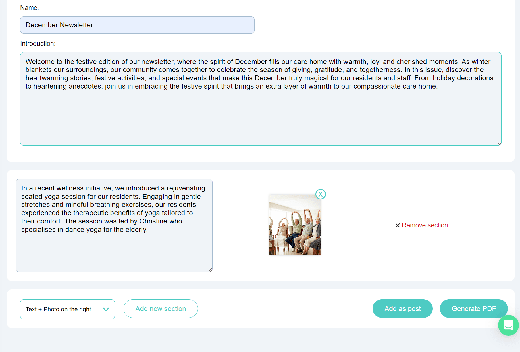 Engage with families by sharing your very own Facility Newsletter 