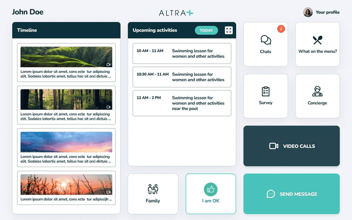 Age-friendly resident dashboard to suit everyone