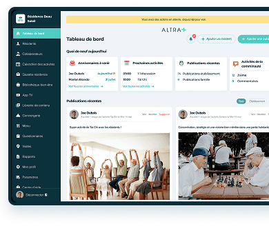 Tableau de bord Altra