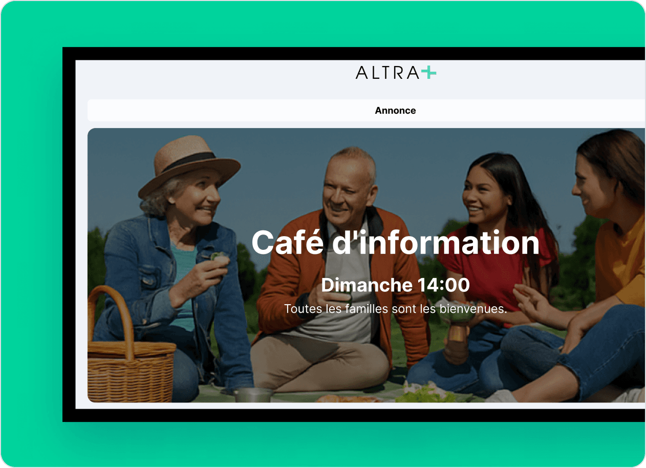 Affichage numérique (application TV)
