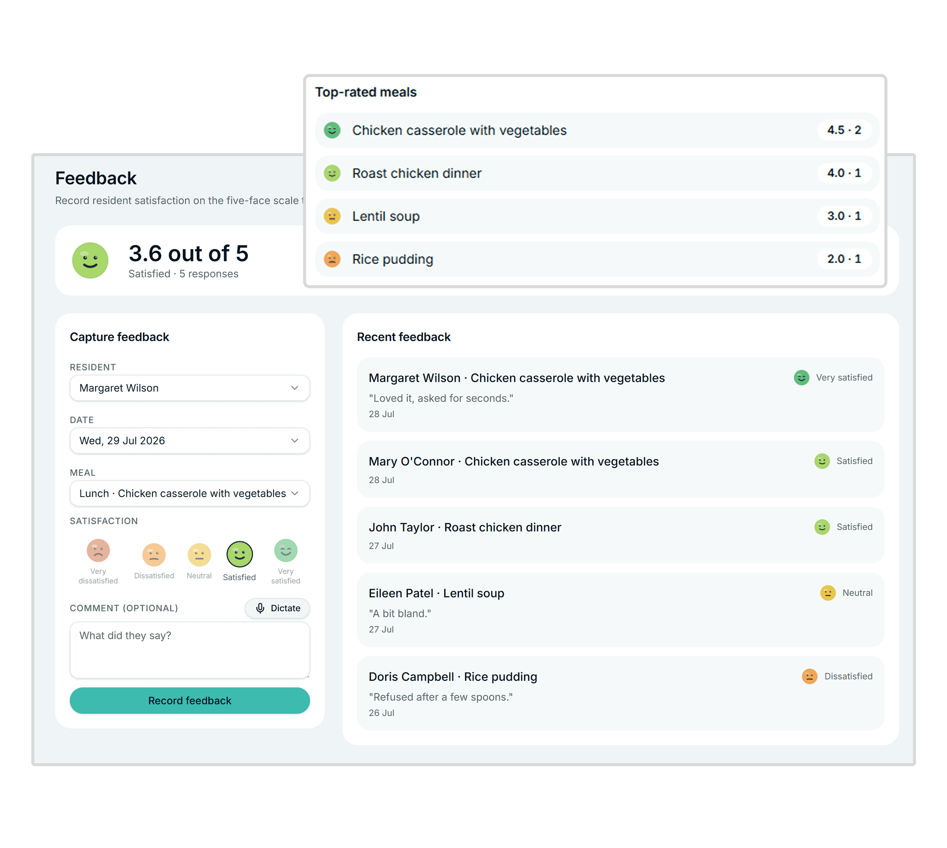 Track Dining Outcomes and Turn Feedback into Action