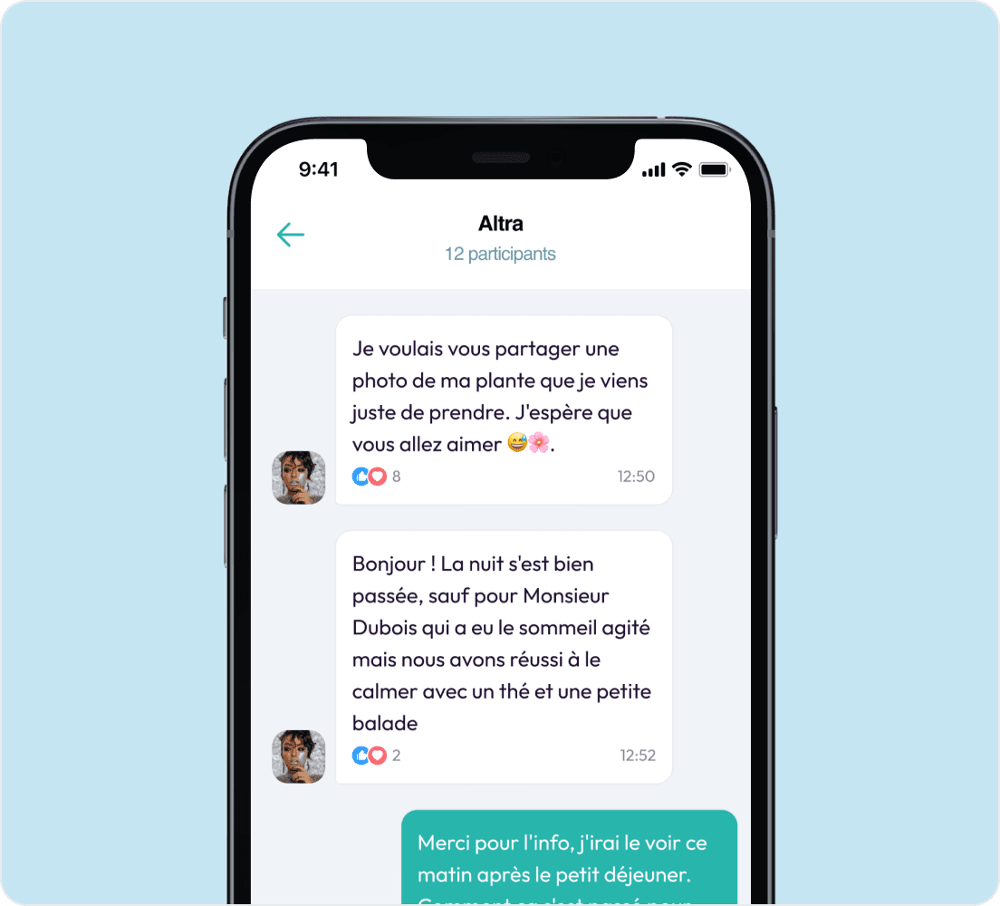 Un espace de communication pensé pour le terrain. Fini les groupes WhatsApp, les fils d'emails et les documents perdus
