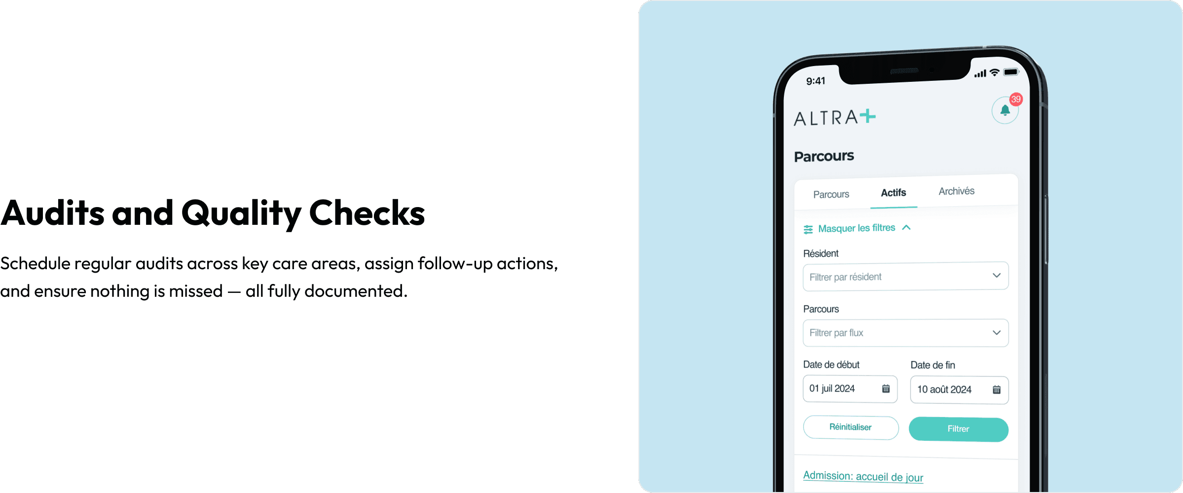 Audits et contrôles qualité